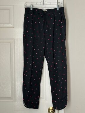Marine Layer Women’s Re Spun Allison Pant Heart Pull On Lagenlook Black Medium